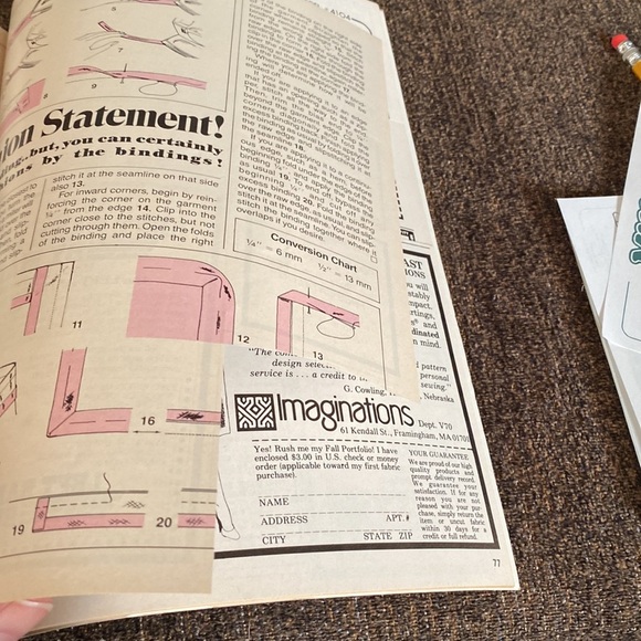 Vintage VOGUE Pattern Book July August 1980 RARE - Picture 3 of 5